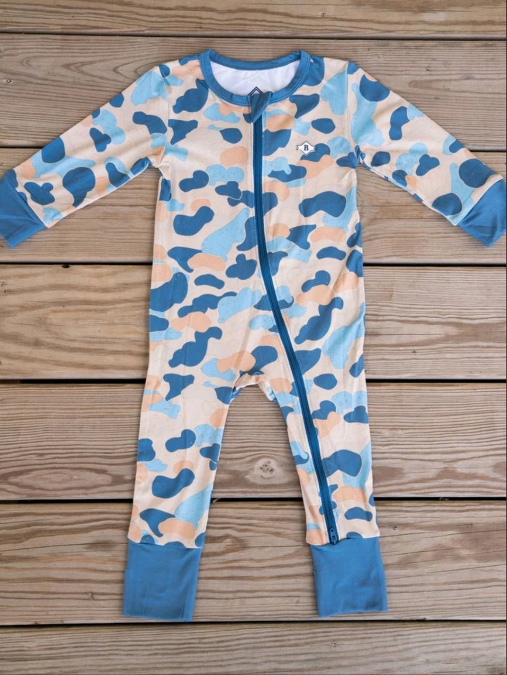 Burlebo Baby Zip Up In Rockport Camo